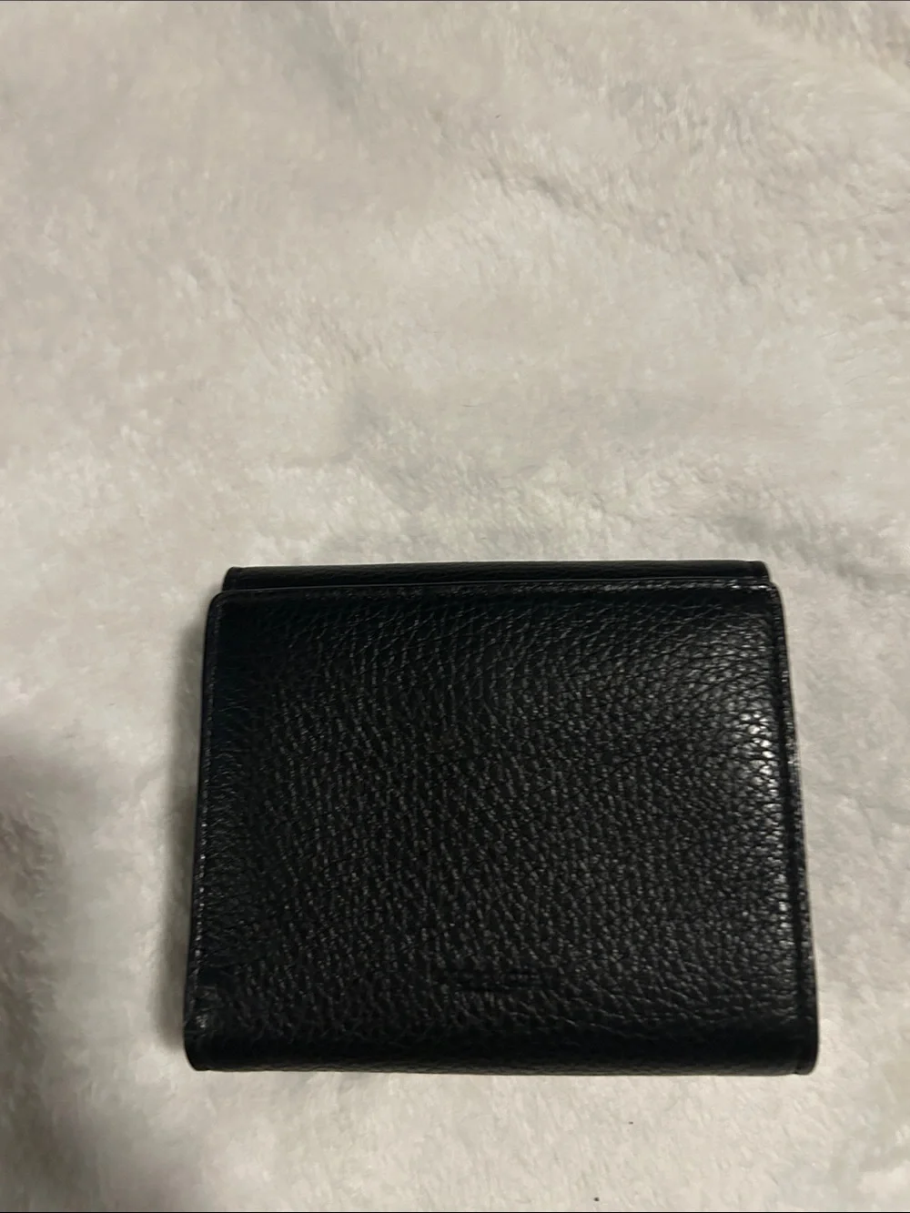 Coach Black Pebbled Leather Wallet with Gold Coach Horse & Carriage Emblem - Picture 4 of 4